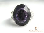 Custom Alexandrite Diamond Anniversary Ring