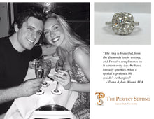 Load image into Gallery viewer, custom halo engagement ring dana and zak