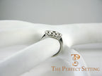 Edwardian Diamond Flower Cluster Ring on hand