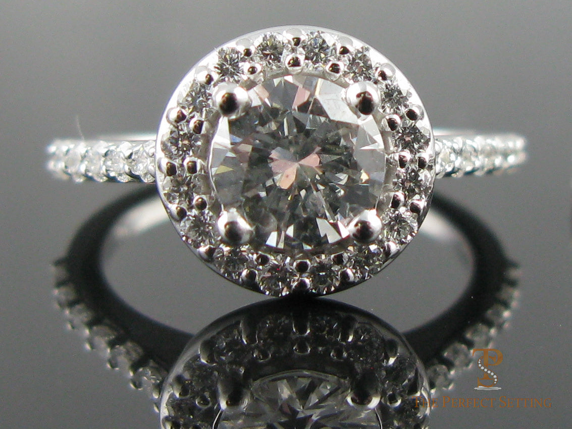 Diamond Halo Engagement Ring