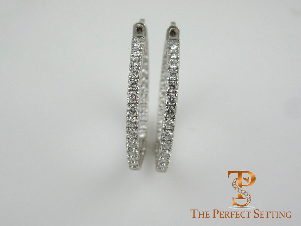 Diamond Hoop Earring