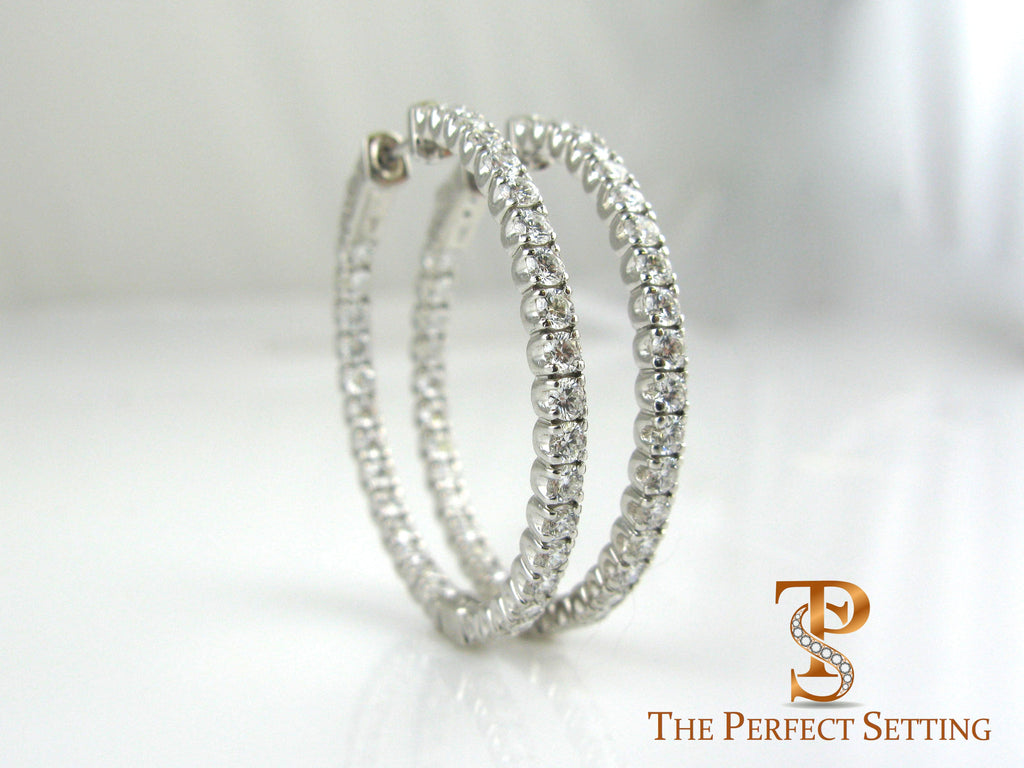 Diamond Hoop Earring