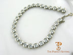 Bezel set diamond tennis bracelet