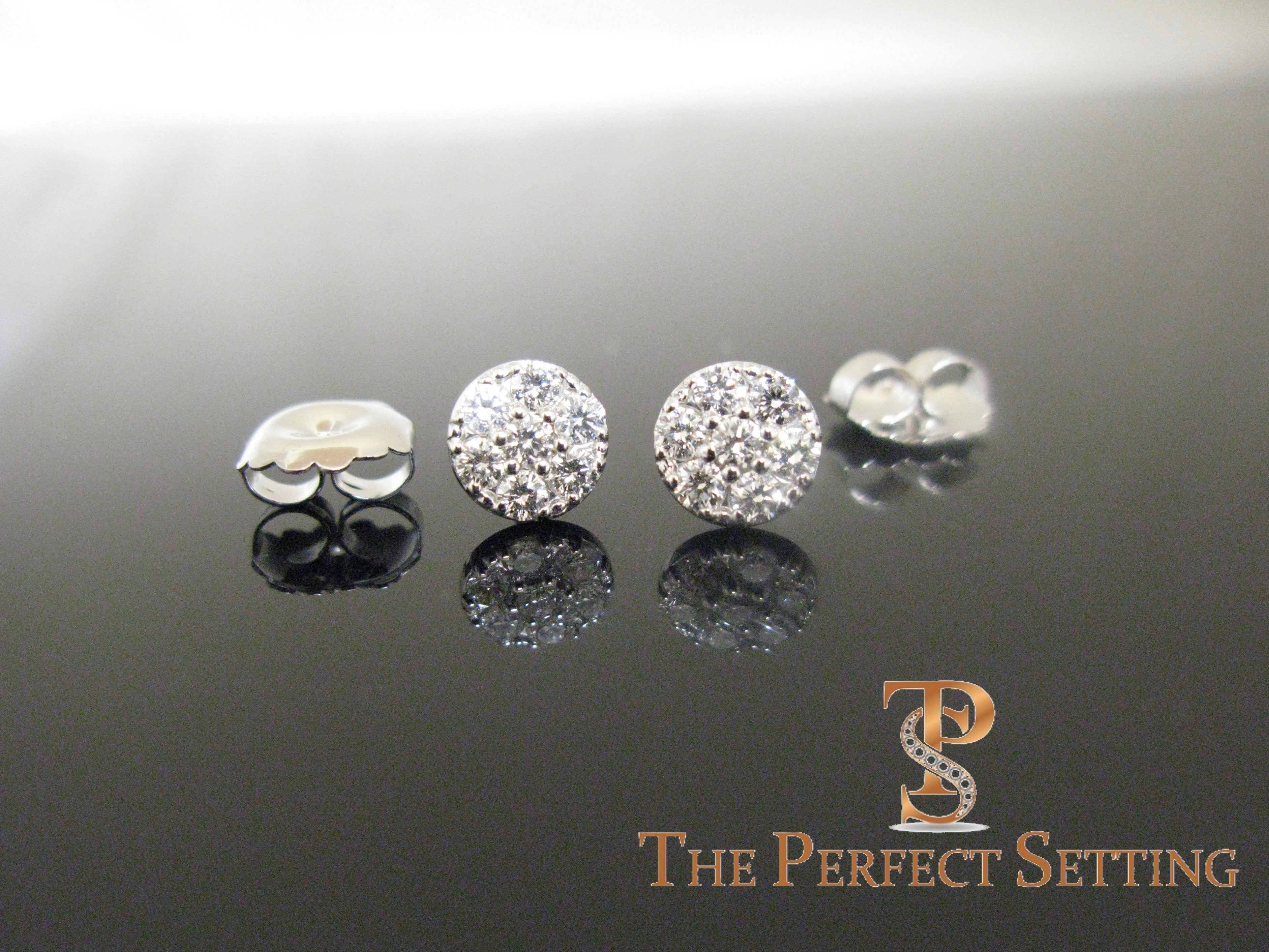 Diamond Cluster Earrings