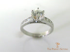 Diamond engagement ring channel setting 1