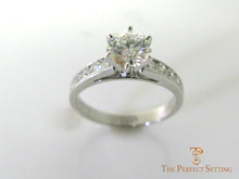 Load image into Gallery viewer, Diamond engagement ring channel setting 1