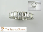 5 ctw emerald cut diamond eternity band