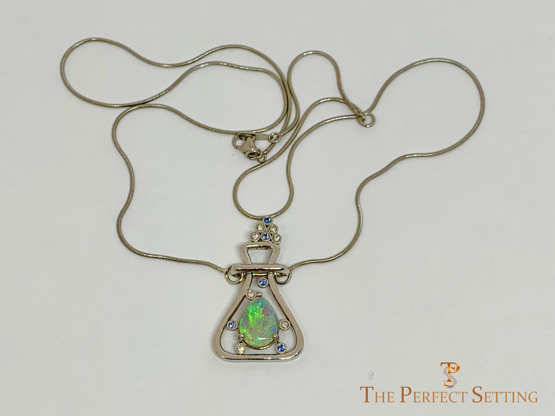 Erlenmeyer Flask Custom Opal Pendant