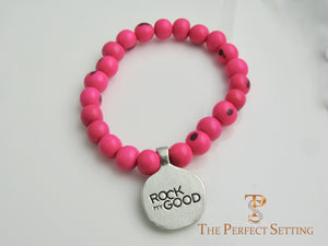 Fundraiser Pink Acia Bead Bracelets