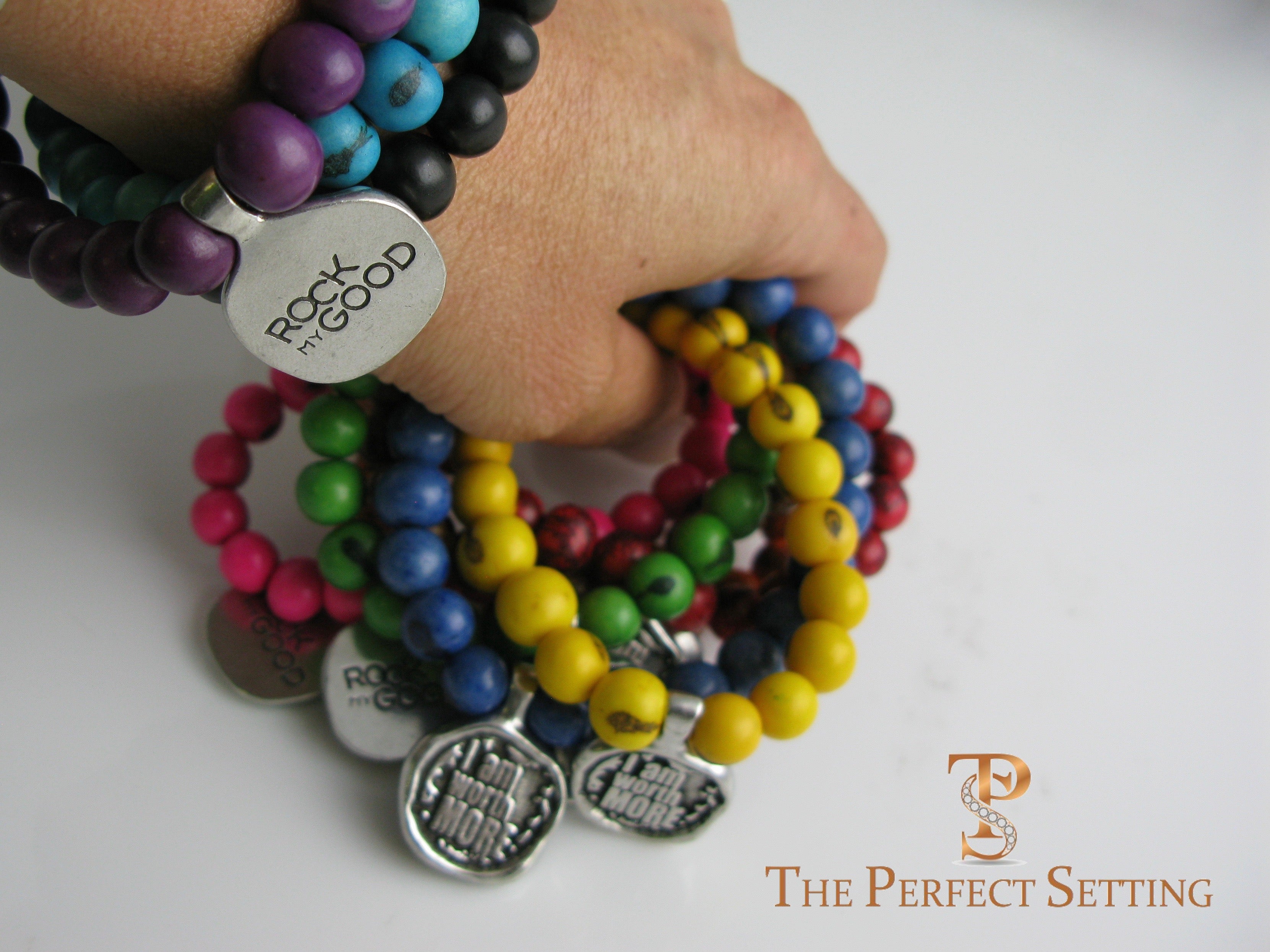 Fundraiser Bead Bracelets - I Am Worth More Rock My Good