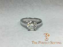 Load image into Gallery viewer, trellis custom platinum setting engagement ring