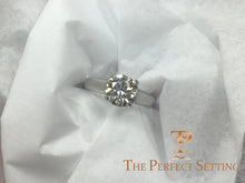 Load image into Gallery viewer, trellis custom platinum setting engagement ring top