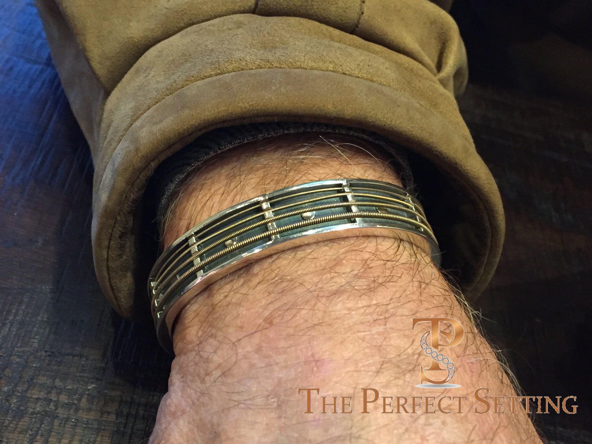 Guitar String Cuff Bracelet - Rock-for-Rich and Fight ALS