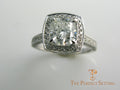 Cushion Cut Diamond Halo Ring