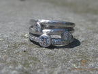 3 Stone Rustic Diamond Ring 