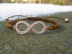 Diamond Infinity Bracelet Rose Gold