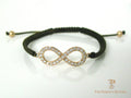 Yellow Gold Diamond Infinity Bracelet