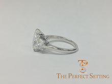 Load image into Gallery viewer, Radiant Cut 3.0 ct Custom Diamond Engagement Ring in Platinum