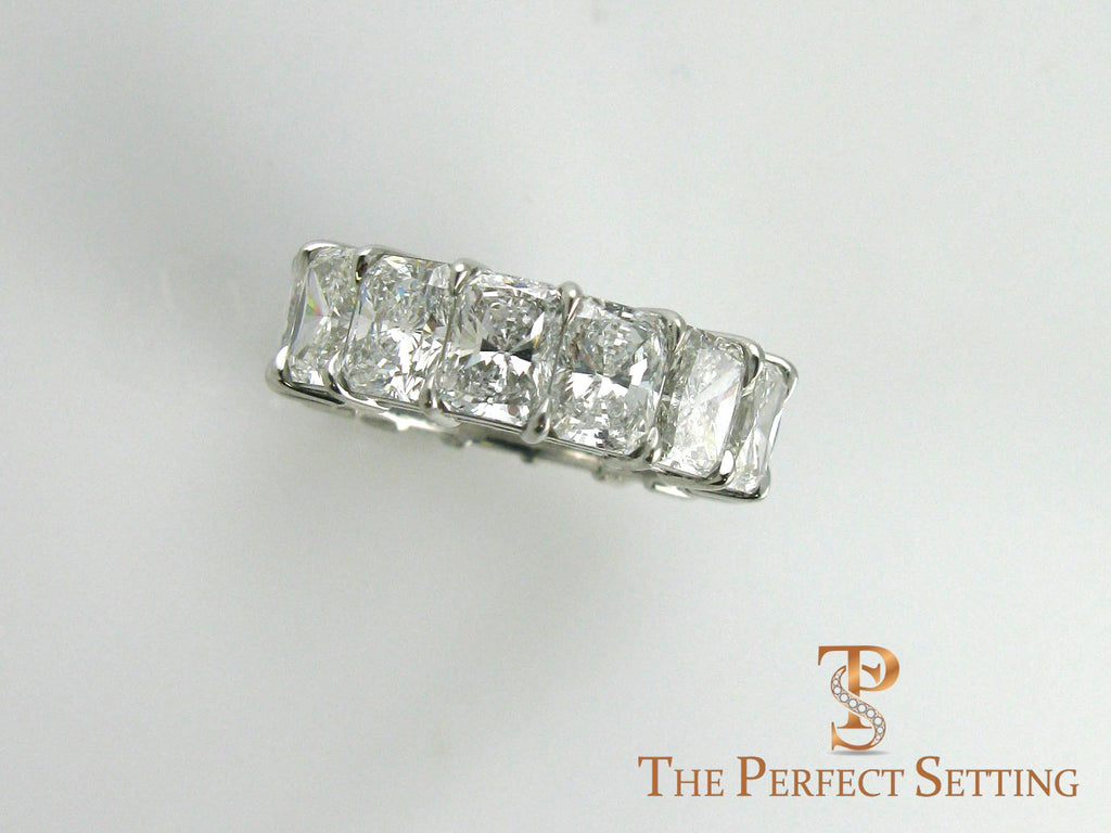 Radiant Cut Diamond Eternity Band 11 ctw