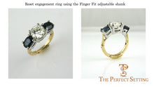Load image into Gallery viewer, Reset engagement ring for arthritic fingers