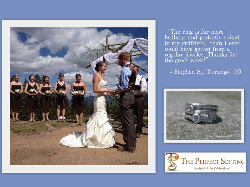 review rustic diamond engagement ring