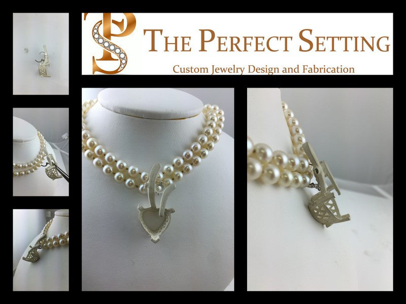 Tanzanite Heart and Diamond Pendant Enhancer