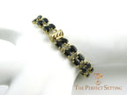 Sapphire and Gold Tennis Bracelet