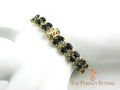 Sapphire and Gold Double Tennis Bracelet