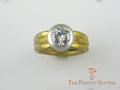 Signature ring with tapered band