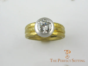 bezel setting with tapered shank