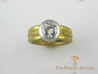 bezel setting with tapered shank