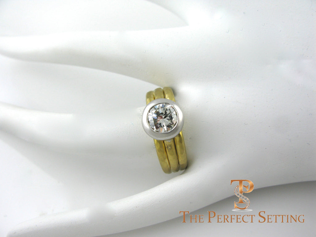 Signature ring with tapered shank