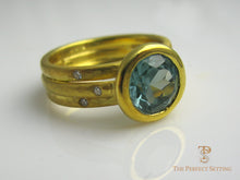 Load image into Gallery viewer, Topaz 18K yellow gold ring