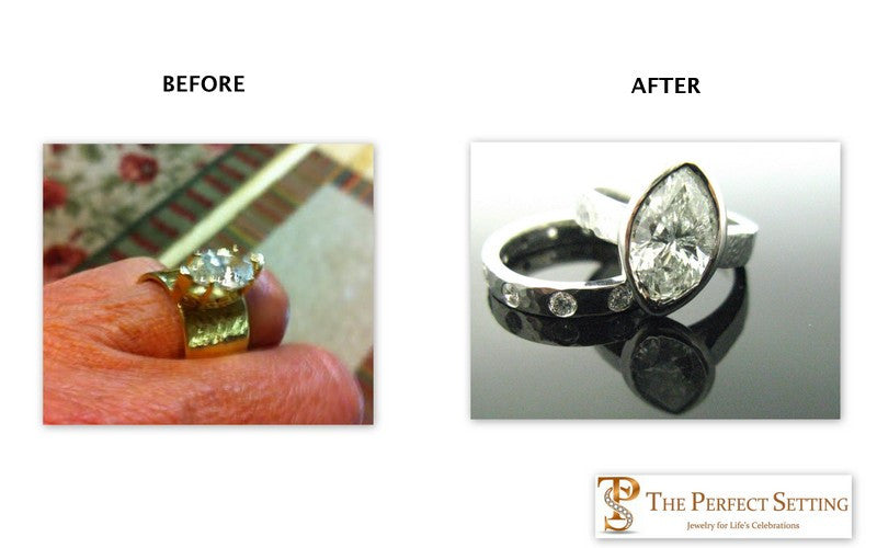 Resetting - 20th Anniversary Reset Original Engagment Ring B & A