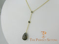 topaz birthstone necklace 18K yellow gold