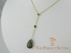 topaz birthstone necklace 18K yellow gold