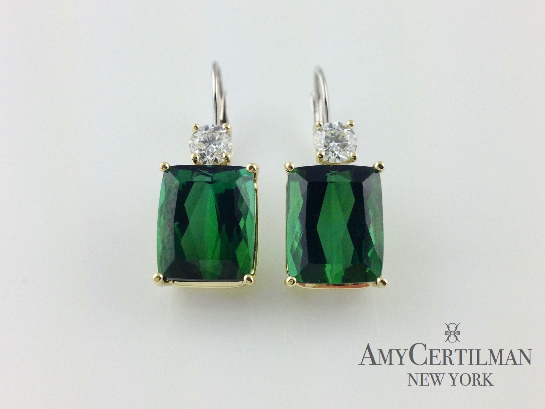 tourmaline and diamond wire earrings amy certilman