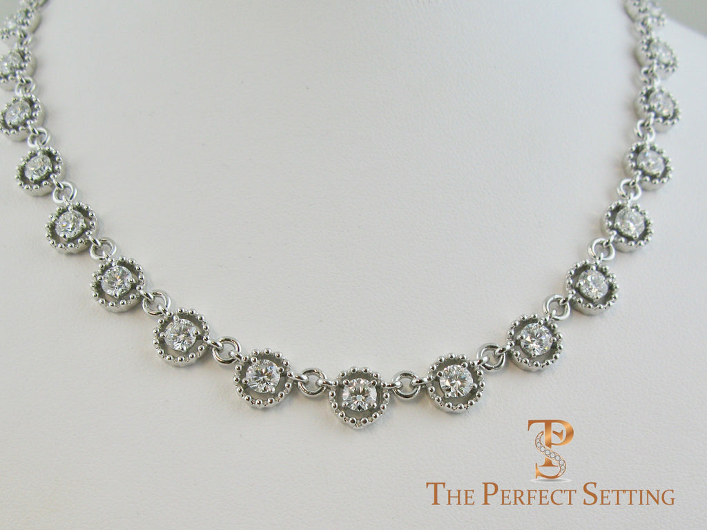 Diamond Eternity Link Necklace