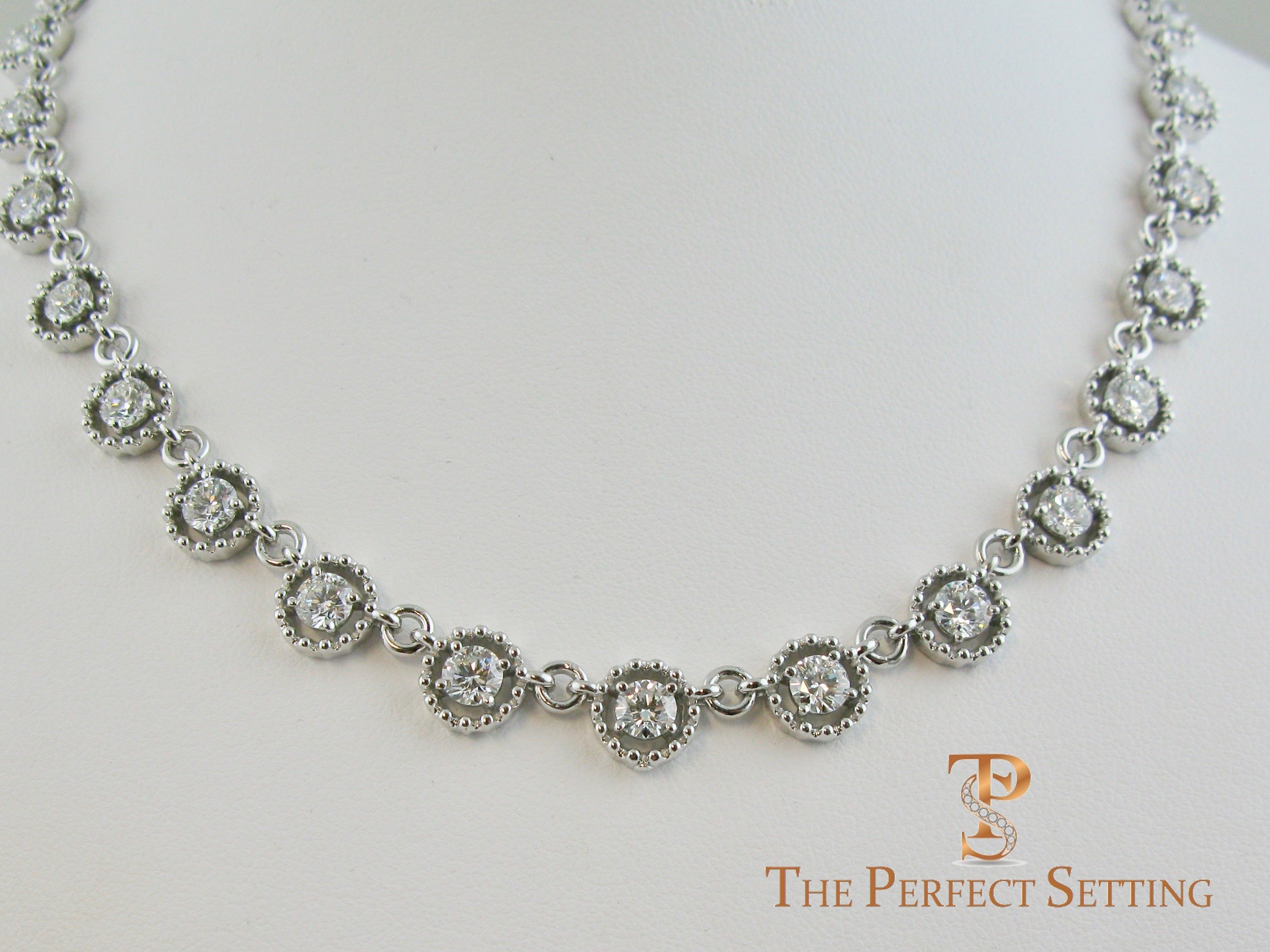 Diamond Eternity Link Necklace