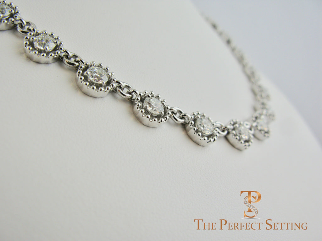 Diamond Eternity Link Necklace