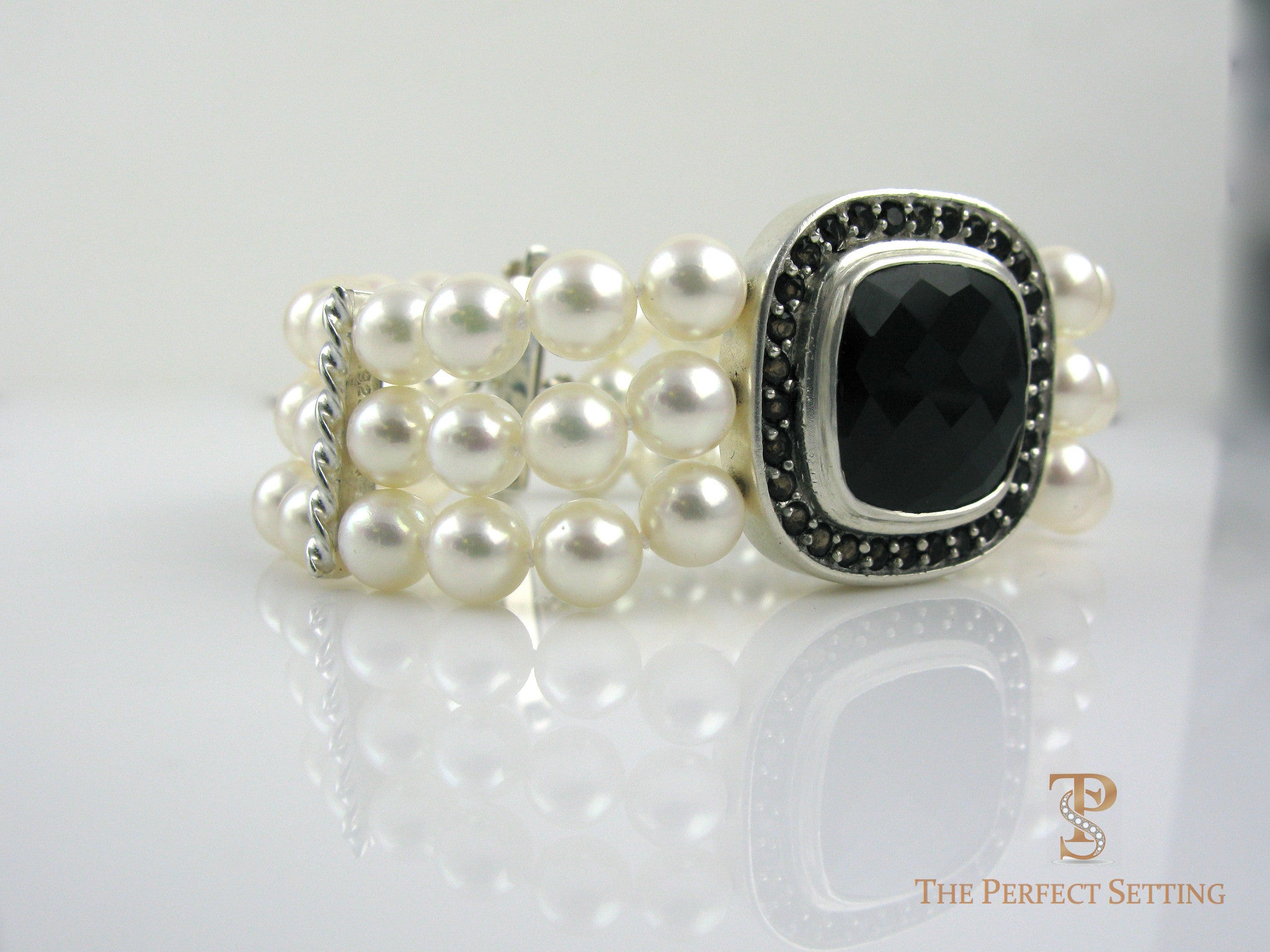 akoya pearl bracelet only and topaz clasp