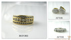 Resetting of unworn wedding ring