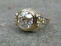 Bezel Diamond Gold Ring