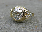 Bezel Diamond Gold Ring