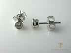 Bezel set Diamond Stud earrings