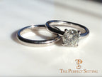 Classic Diamond Engagement Ring with wedding band