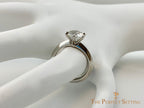 6 Prong Diamond Engagement Ring Razor Edge Setting
