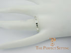 custom baquette diamond wedding bands