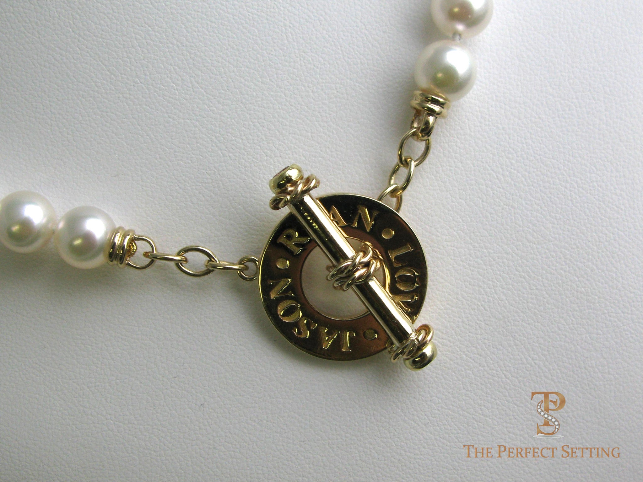 Gold Toggle with Names