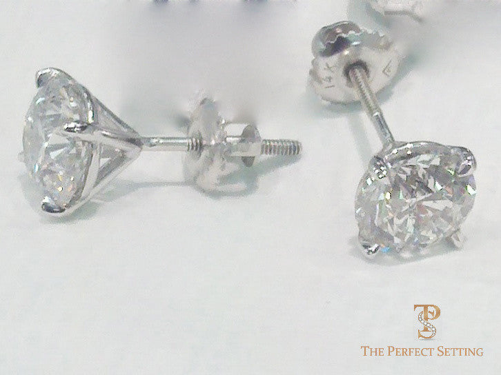 Diamond Studs Martini Setting